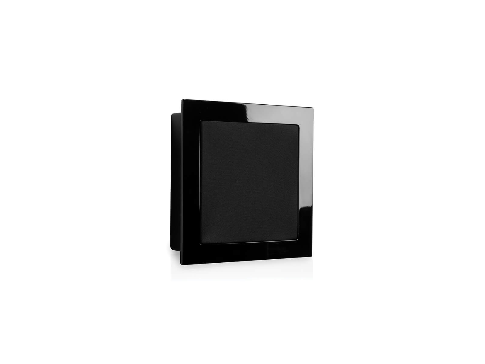 SoundFrame SF3, in-wall speakers, with a high gloss black lacquer finish.